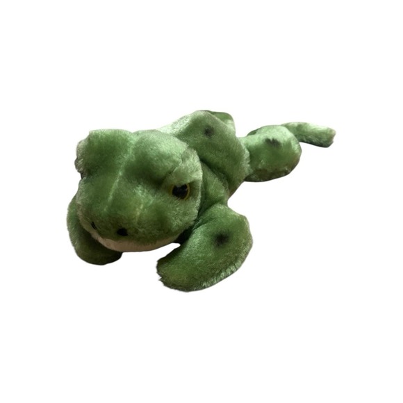 R Dakin & Co Other - VTG R Dakin 1976 Green Spotted Frog Plush Stuffed Animal 10.5" Product Of Korea